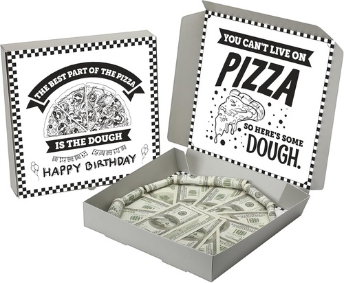 Birthday Money Pizza Box Gift