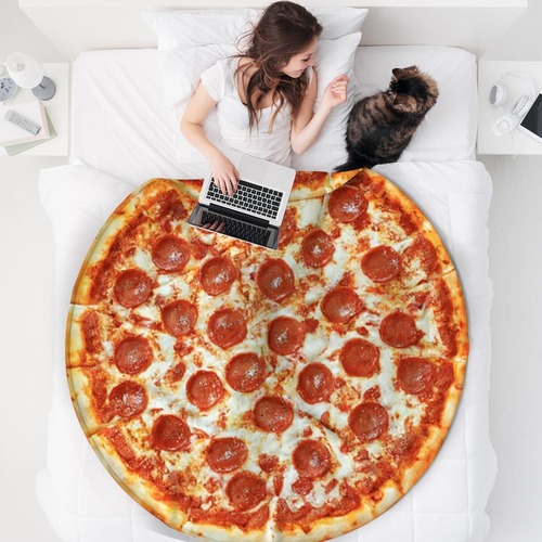 Large Pizza Throw Blanket
