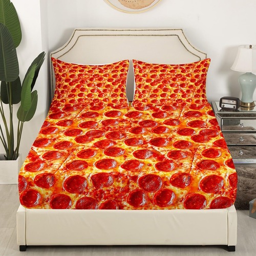 Pizza Bedding Set