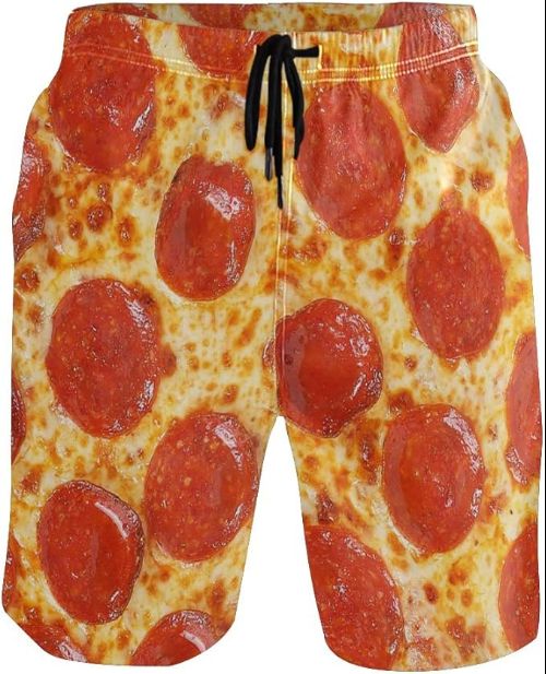 Pepperoni Pizza Board Shorts / Swim Trunks